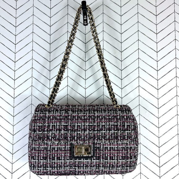 Karl Lagerfeld Tweed Shoulder Crossbody Agyness - Picture 9 of 10